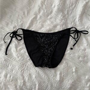 Victoria's Secret Black Sequin Bikini Bottom